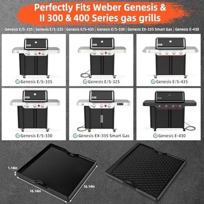 Grill Griddle for Weber Genesis 300 & 400 Series - Image 3