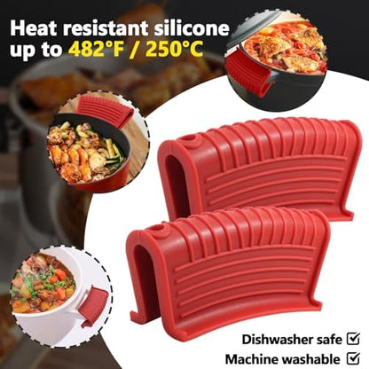 Bonsicoky 2 Pack Silicone Hot Pan Handle Holder - Image 3