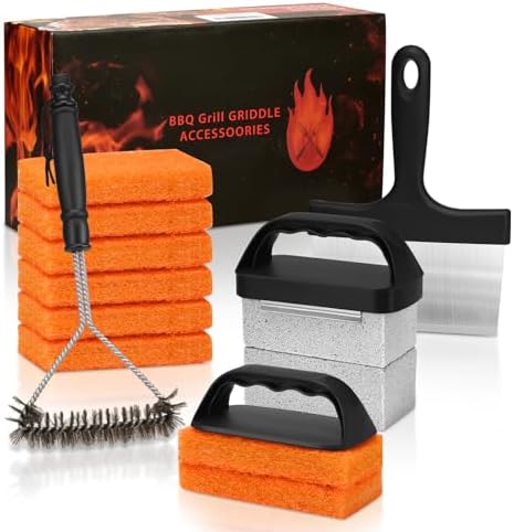 Griddle Cleaning Kit for Blackstone, Flat Top Grill Accessories Cleaner Tool by EWFEN