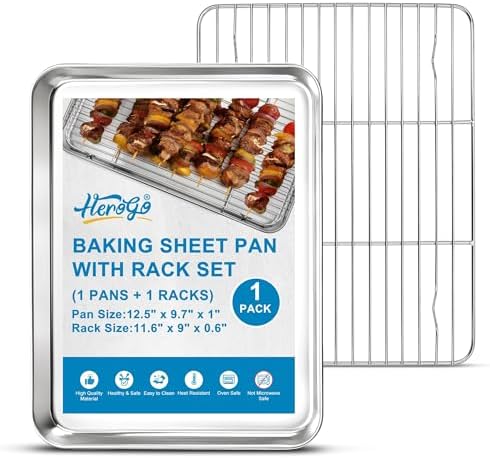 Herogo Stainless Steel Quarter Sheet Pan by Herogo