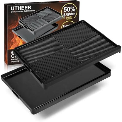 Utheer 23 x 16 Inch Cast Iron Aluminum Griddle by Utheer