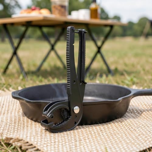 2pcs Cast Iron Grill Grate Lifter, Aluminum Alloy Tongs Strong Grip - Image 6