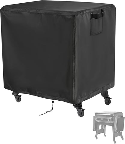 Outdoor Griddle Cover for Traeger Grills Flatrock, Heavy Duty Flat Top Grill Cover Waterproof BBQ Gas Grill Covers for Traeger Flatrock Flat Rock Griddle Grill(BAC751) - 43"L×28"W×39"H, Black