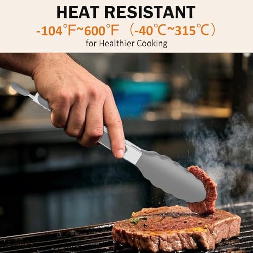 Kitchen Tongs with Silicone Tips, Tongs - Image 5
