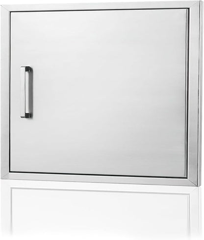 Outdoor Kitchen Door, 27 "W20 H Outdoor Kitchen Access Door, Stainless Steel Barbecue Single Door, Can Be Used for Outdoor Kitchen Island Or Outdoor Kitchen