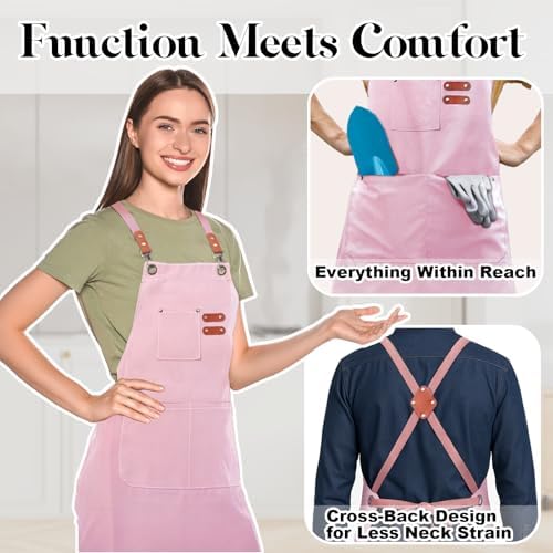 Chef Cotton Canvas Apron for Men Women - Image 3