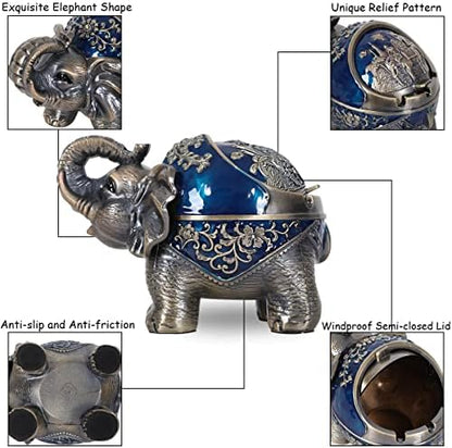 Elephant Outdoor Ashtray Metal Ashtray - Image 4