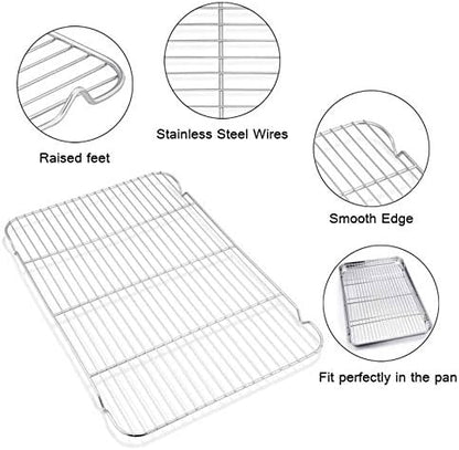 TeamFar Baking Sheet with Cooling Rack Set - Image 6