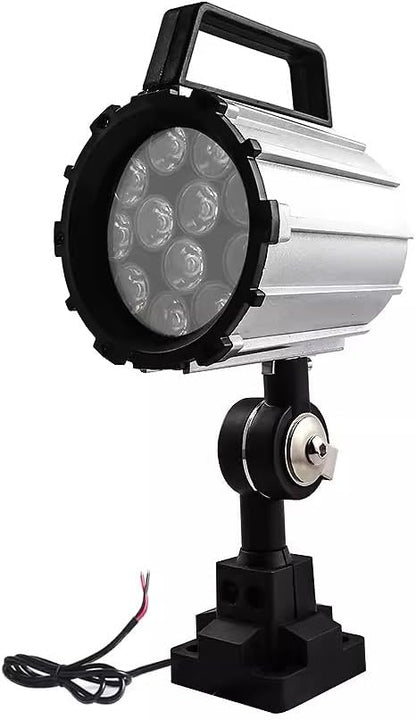 7W 110V-220V,IP67, Adjustable Multipurpose Worklight,LED Work Light for Lathe, CNC Milling Machine, Drilling Machine, Aluminum Alloy, Short Arm (7)