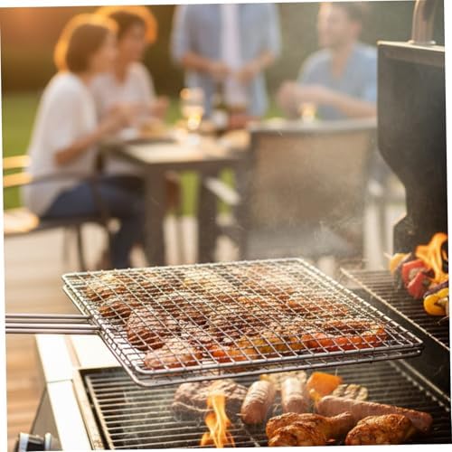 Fish Grill Basket for Outdoor Grill Stainless Steel BBQ Basket - Image 2