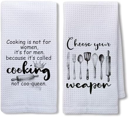Funny Cooking Kitchen Towels Decorative, Cooking Lover Gifts, Chef Gifts by Unknown
