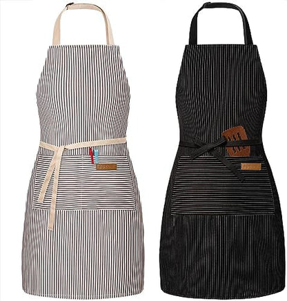 BeLuyi 2 Pack Adjustable Bib Apron by BELUYI