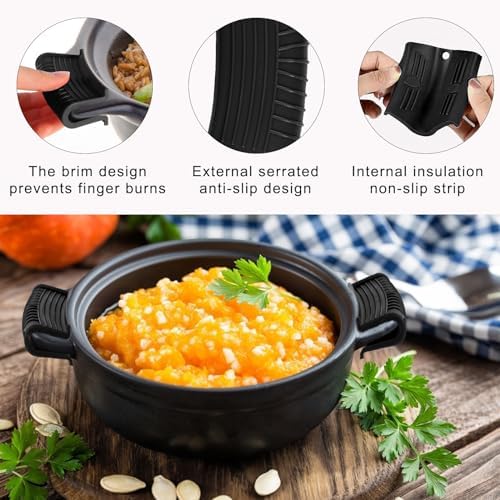 4 Pcs Non-Slip Silicone Hot Handle Holder & Assist Grips, Potholder - Image 6