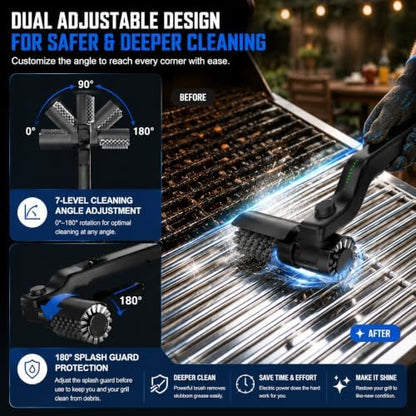 Electric Grill Brush, Upgraded Grill Brush Bristle Free - Image 6