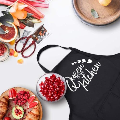 Rosoz Funny BBQ Black Chef Aprons - Image 2