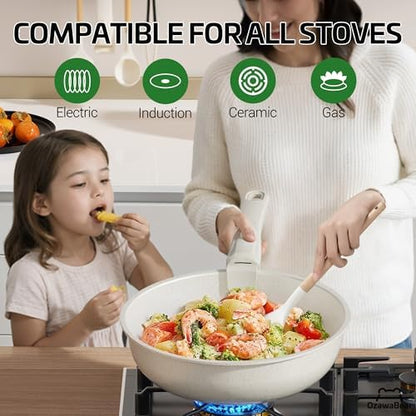26 Pcs Pots and Pans Set Non Stick, Detachable Handle Cookware - Image 5