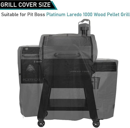 ZJYWSCH Grill Cover for Pit Boss Platinum Laredo 1000 Wood Pellet Grill and Smoker Outdoor Waterproof Pit Boss Laredo 1000 Grill Cover PB1000PL 600D Heavy Duty