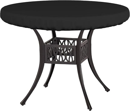 Covers & All Round Table Top Cover, 18 Oz Heavy Duty Waterproof UV & Weather Resistant Patio Table Cover, Outdoor Table Cover for Patio Outdoor Furniture & Coffee Table (41" Dia x 4 H Inches, Black)