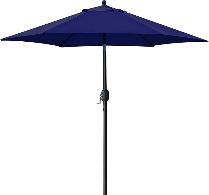 Sunnyglade 7.5' Patio Umbrella Outdoor Table Umbrella Tilt Crank Navy Blue | by Sunnyglade