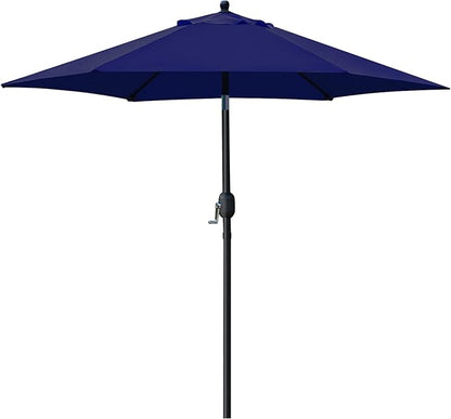 Sunnyglade 7.5' Patio Umbrella Outdoor Table Umbrella Tilt Crank Navy Blue | by Sunnyglade