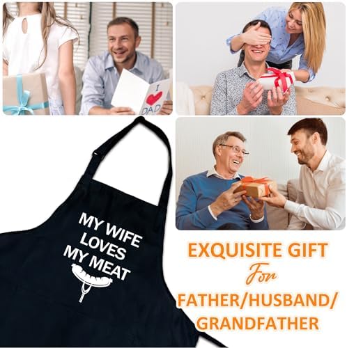 Funny Aprons For Men, Father's Fathers Day Kitchen Gifts For Dad Father Daddy - Image 5