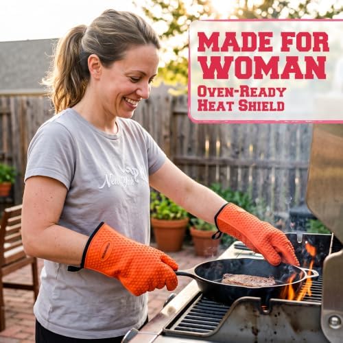 KITCHEN PERFECTION Silicone Smoker BBQ Gloves - Image 2
