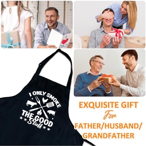 Funny Aprons For Men, Father's Fathers Day Kitchen Gifts For Dad Father Daddy - Image 5