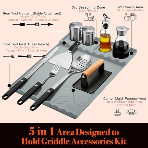 Silicone Grill Mat for Blackstone Griddle Accessories - Image 3