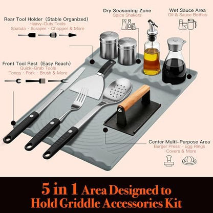 Silicone Grill Mat for Blackstone Griddle Accessories - Image 3