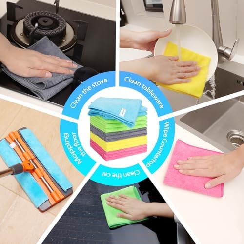 15Pcs Microfiber Cleaning Cloths, Cleaning Rag - Image 6