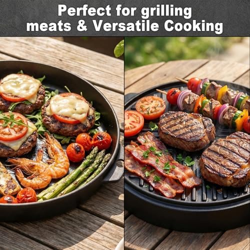 Griddles for Weber Kettle Grill Accessories 22 inch 7421 Round Cast Iron - Image 4