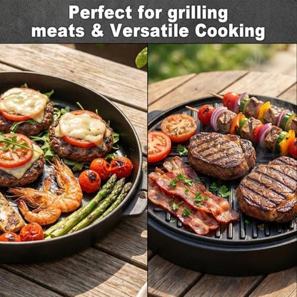 Griddles for Weber Kettle Grill Accessories 22 inch 7421 Round Cast Iron - Image 4