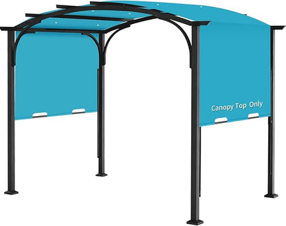 200x103 in Pergola Canopy Replacement Shade Cover Only, Turquoise | Fits 10x10 by Iheqard