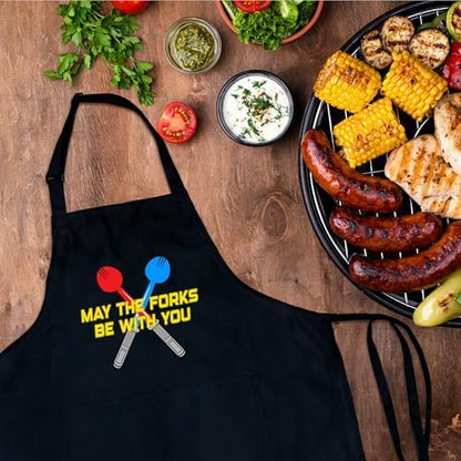 Funny Aprons For Men, Father's Fathers Day Kitchen Gifts For Dad Father Daddy - Image 4