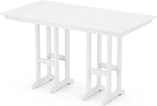 Trex Outdoor Furniture™ Monterey Bay 37" x 72" Bar Table in Classic White