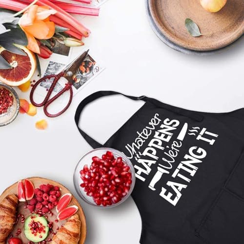 Rosoz Funny BBQ Black Chef Aprons - Image 3