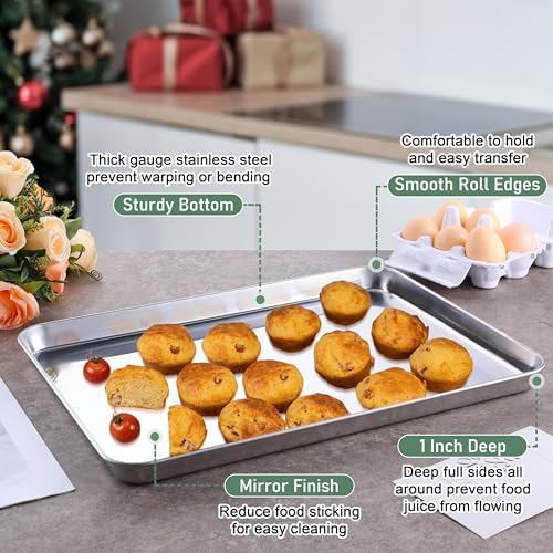 Homikit Baking Sheet with Wire Rack Set - Image 3