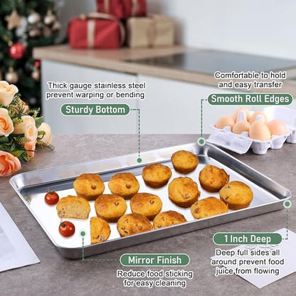 Homikit Baking Sheet with Wire Rack Set - Image 3