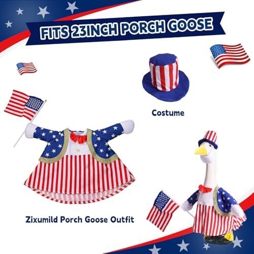 4th of July Porch Goose Outfit Patriotic Porch Costume - Image 3