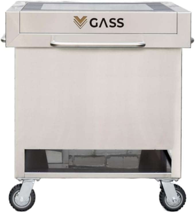 Package: Grill Accessory Storage System, Mobile Prep Station & Serving Cart | Fits Accessories Up to 24" | Wildly Configurable | Works with All Grills and Accessories. (Brazilian Walnut)