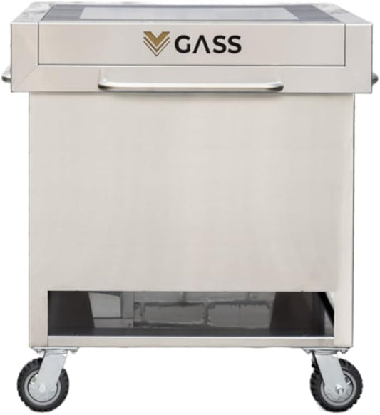 Package: Grill Accessory Storage System, Mobile Prep Station & Serving Cart | Fits Accessories Up to 24" | Wildly Configurable | Works with All Grills and Accessories. (Brazilian Walnut)