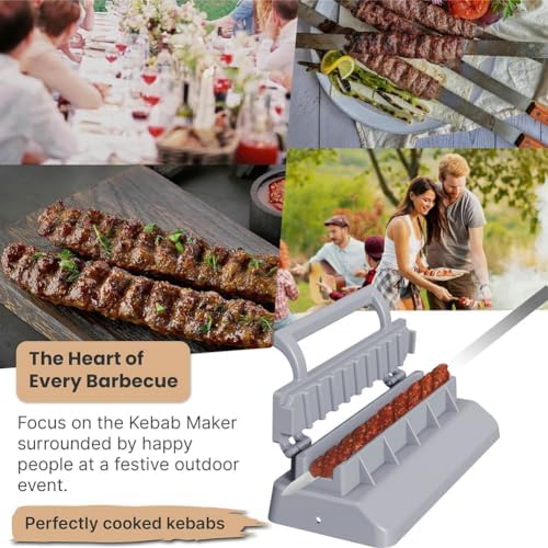 Large Kebab Maker Press, Manual Kabob Mould, Kabob Maker Barbecue Skewers Form - Image 4