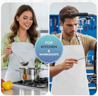 Utopia Kitchen Bib Aprons 4 Pack Adjustable - Image 5