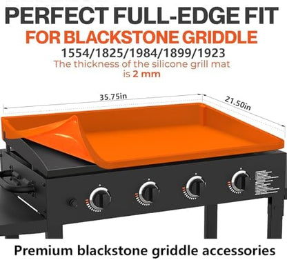 36" Upgraded Extra-Thick Silicone Griddle Mat - Image 4