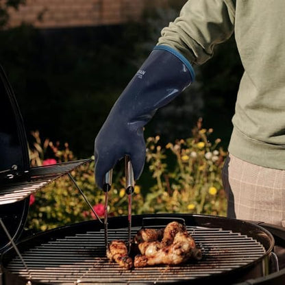 DEYAN Silicone BBQ Grill Gloves, Heat Resistant Oven Mitts - Image 6