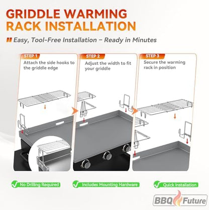 Griddle Warming Rack for Blackstone, Adjustable Griddle Accessories - Image 5