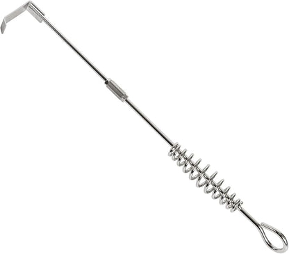 FIRELOOP 20" Stainless Steel Ash Tool Poker for Big Green Egg,Kamado Joe,and Charcoal Grills Durable 304 Stainless Steel,Detachable Handle,Fits Small Large Medium Big Green Egg (20 inches)