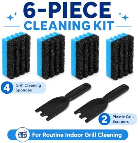 4PCS Grill Cleaning Sponge + 2PCS Scraper - Image 2