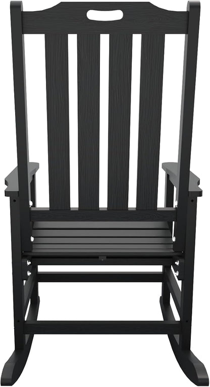 THOEOE Outdoor Rocking Chairs Set of 4, Oversized Patio Rocking Chair | HDPE - Image 10