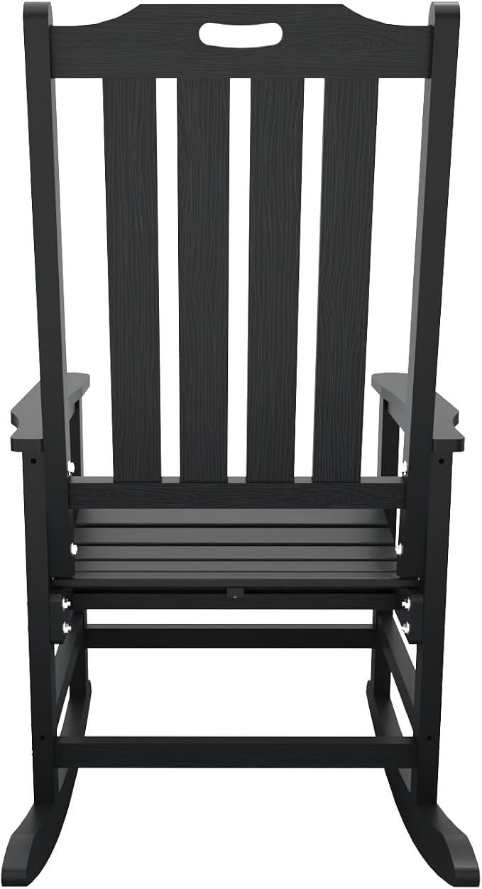 THOEOE Outdoor Rocking Chairs Set of 8, Oversized Patio Rocking Chair | HDPE - Image 10